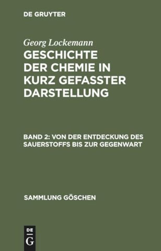 Von Der Entdeckung Des Sauerstoffs Bis Zur Gegenwart