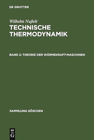 Theorie Der Warmekraftmaschinen
