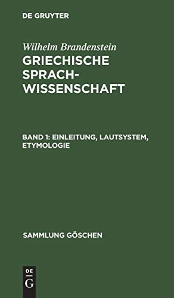 Einleitung, Lautsystem, Etymologie