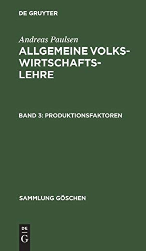 Produktionsfaktoren