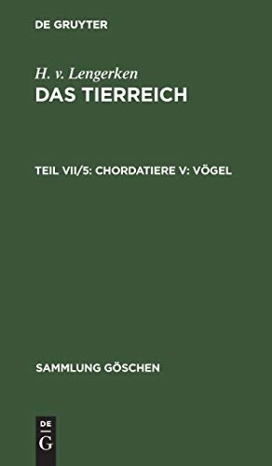 Chordatiere V: Vögel