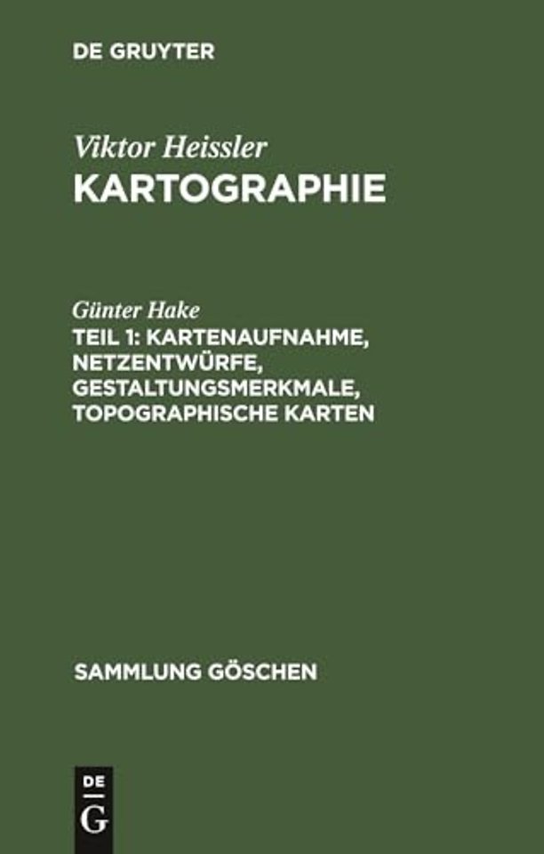 Kartenaufnahme, Netzentwürfe, Gestaltungsmerkmale, topographische Karten