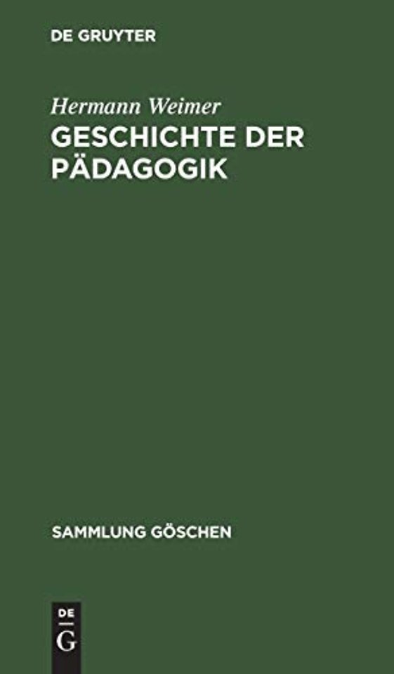 Geschichte der Padagogik