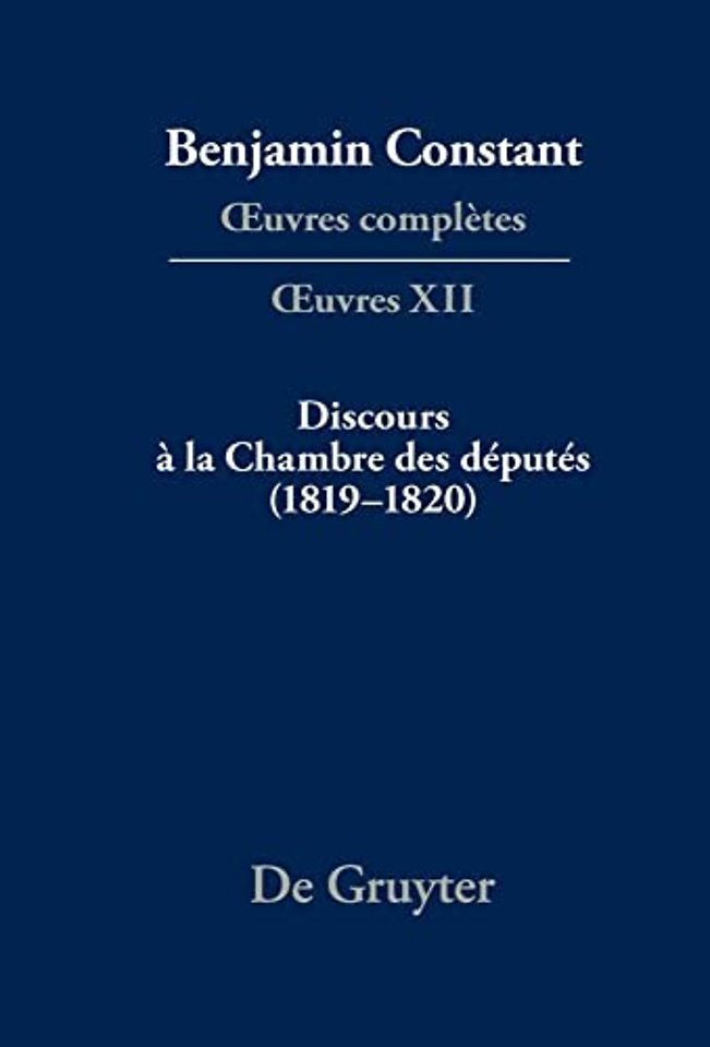Discours à la Chambre des députés (1819–1820)