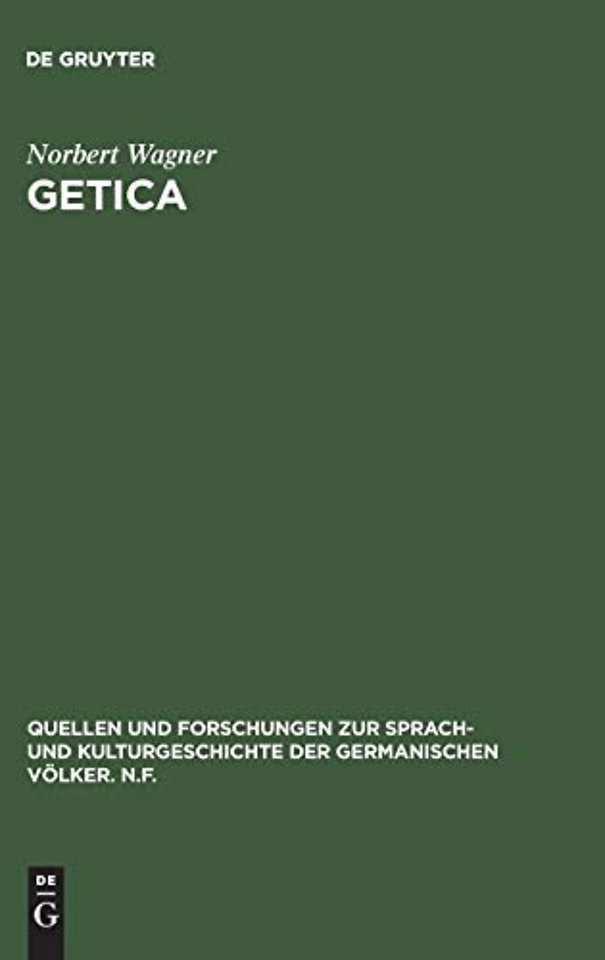 Getica – Untersuchungen zum Leben des Jordanes und zur frühen Geschichte der Goten