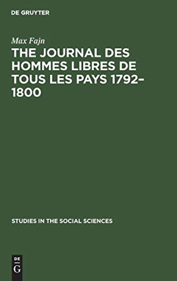 The journal des hommes libres de tous les pays 1792–1800
