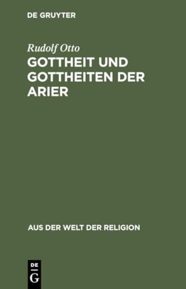 Gottheit und Gottheiten der Arier