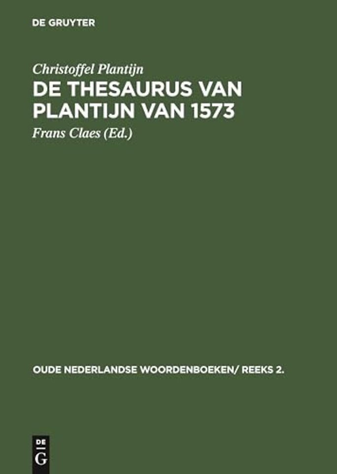 De thesaurus van Plantijn van 1573