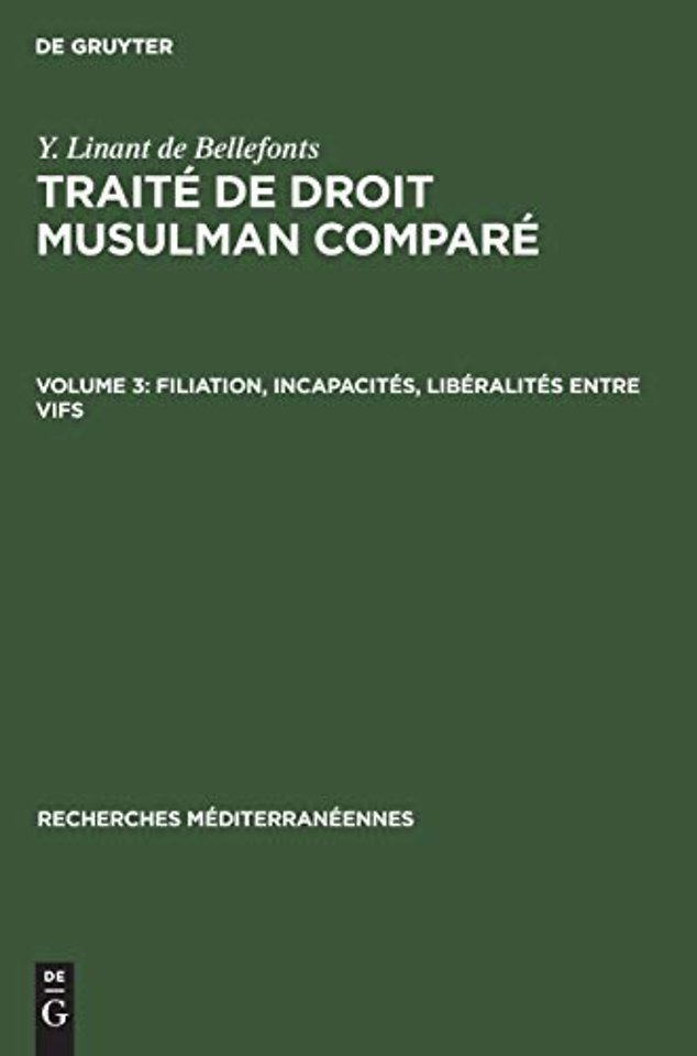 Filiation, incapacités, libéralités entre vifs