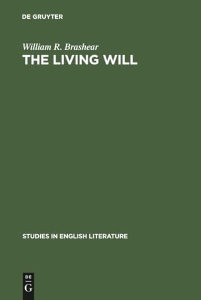 The living will – A study of Tennyson and nineteenth–century subjectivism