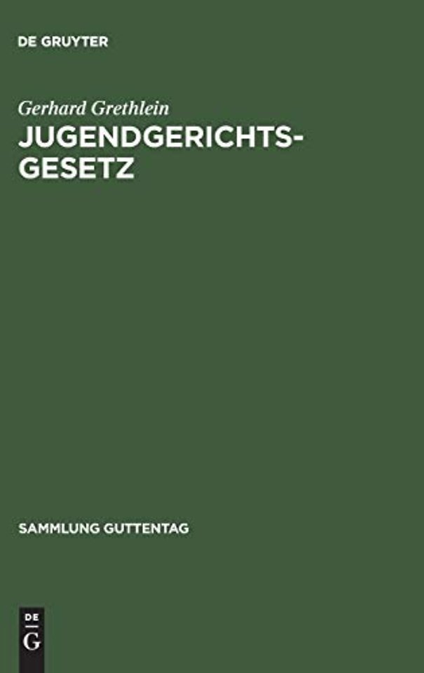 Jugendgerichtsgesetz – Kommentar