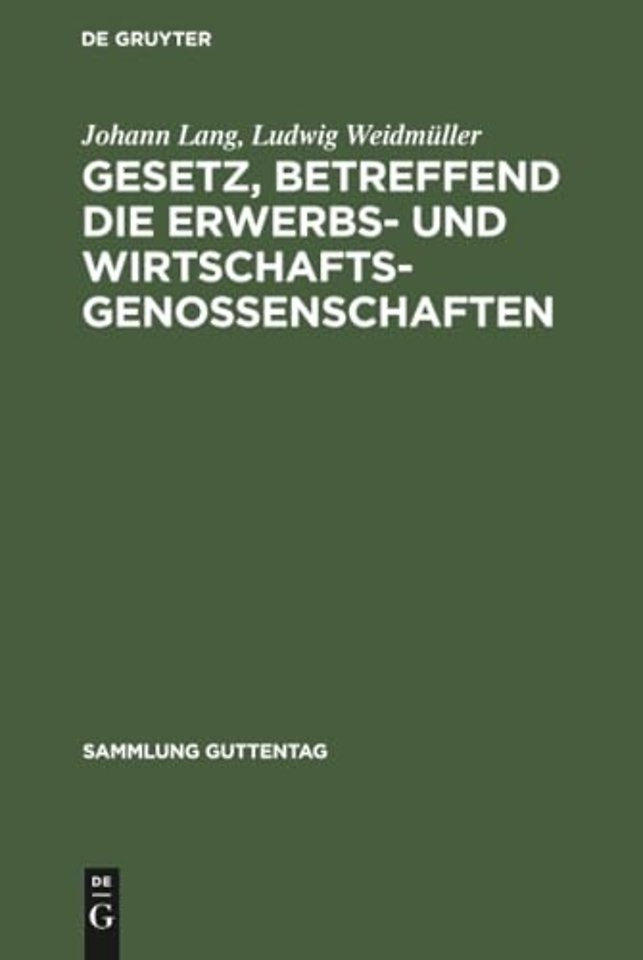 Gesetz, betreffend die Erwerbs– und Wirtschaftsg – Kleiner Kommentar