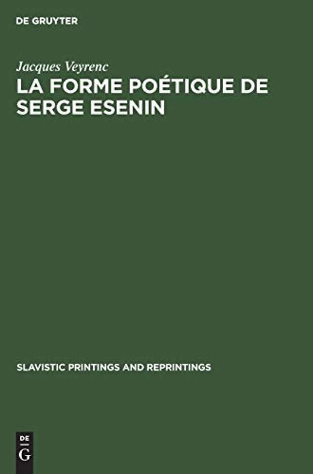 La forme poétique de Serge Esenin – Les rythmes