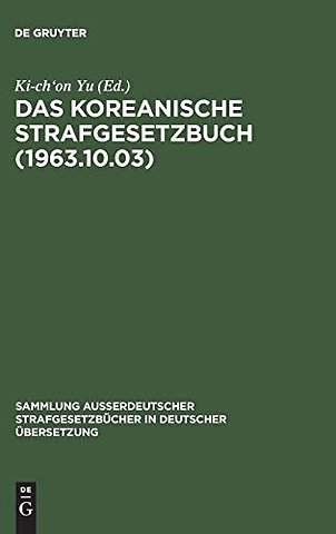 Das koreanische Strafgesetzbuch (1963.10.03)