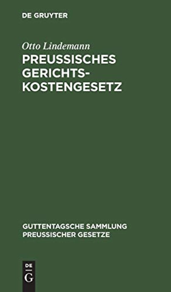 Preussisches Gerichtskostengesetz