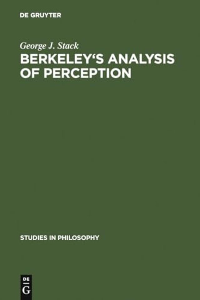 Berkeley`s analysis of perception