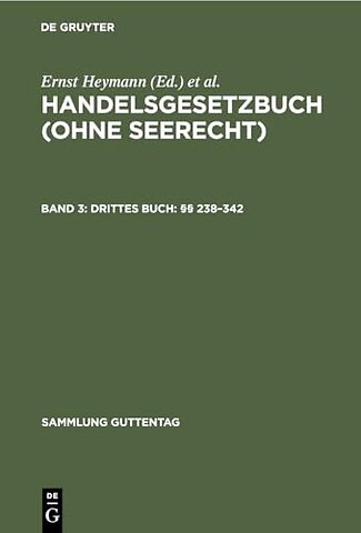 Drittes Buch: §§ 238–342