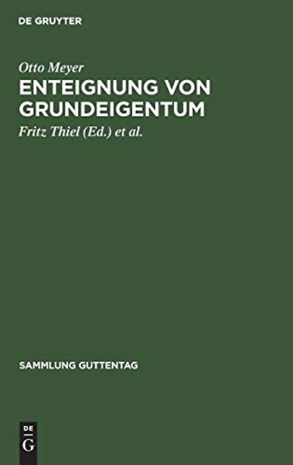 Enteignung von Grundeigentum
