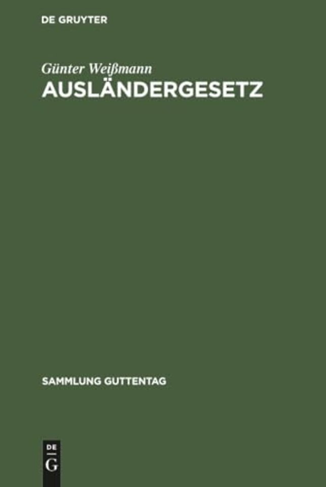 Auslandergesetz