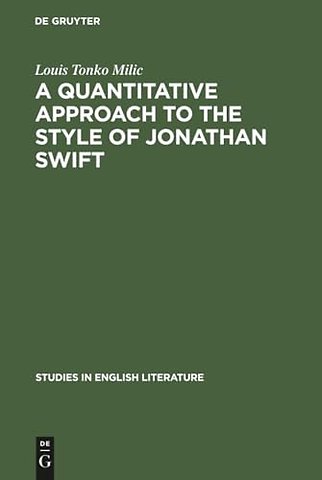 A quantitative approach to the style of Jonathan Swift