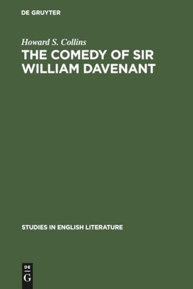 The comedy of Sir William Davenant