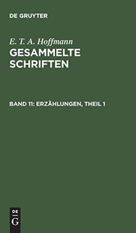 Gesammelte Schriften, Band 11, Erzahlungen, Theil 1
