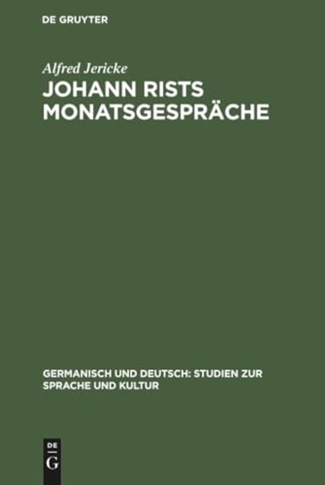 Johann Rists Monatsgesprache