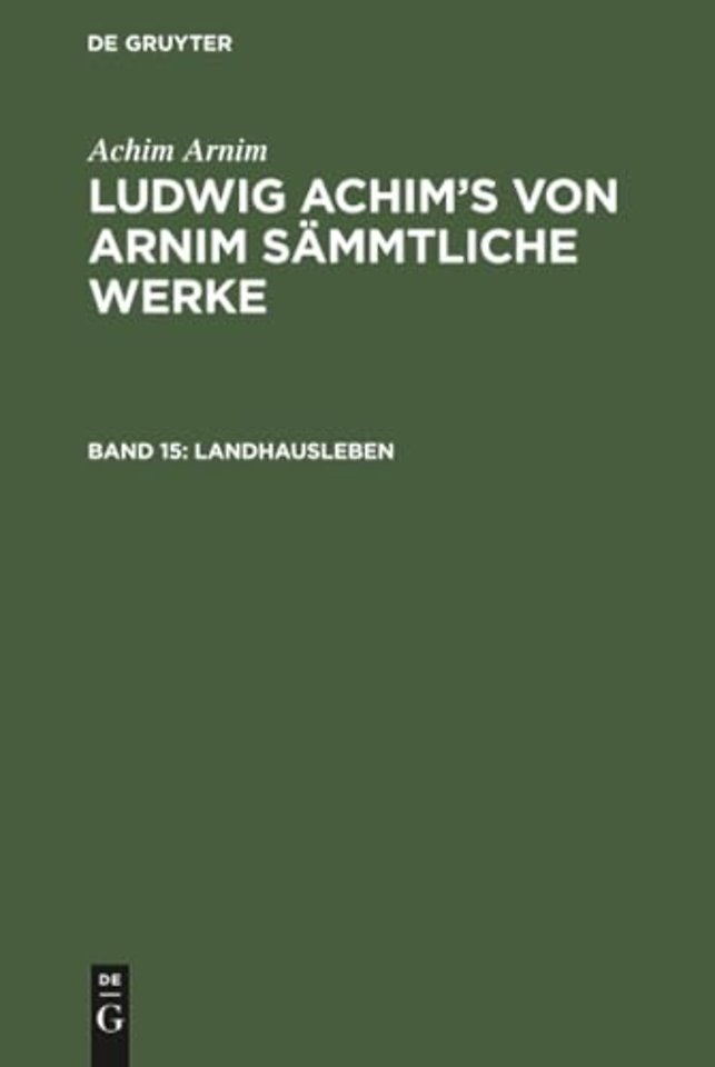 Landhausleben – Erzählungen