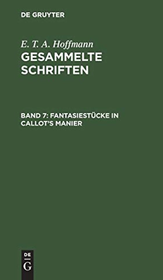 Fantasiestücke in Callot`s Manier – Zwei Teile