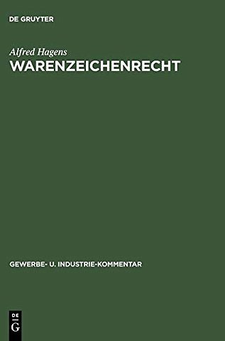 Warenzeichenrecht – Kommentar