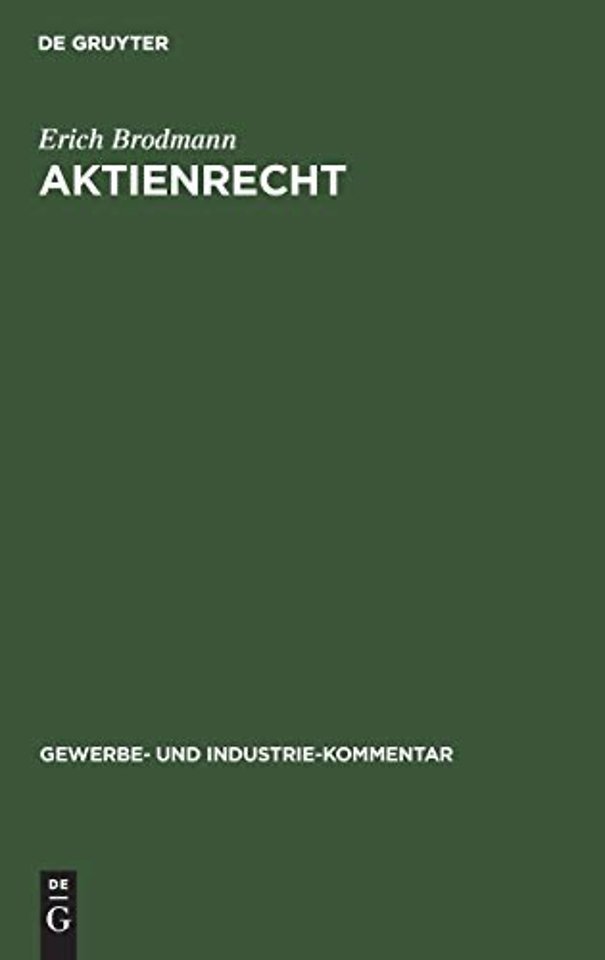 Aktienrecht – Kommentar