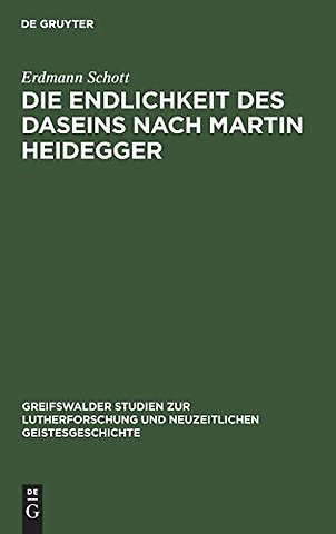 Die Endlichkeit Des Daseins Nach Martin Heidegger