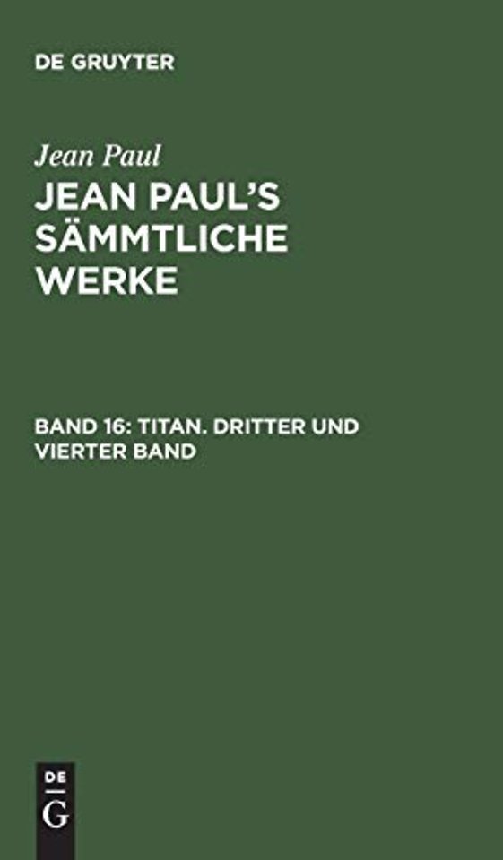 Titan. Dritter und vierter Band
