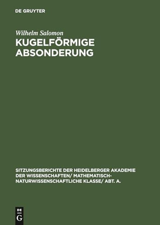 Kugelformige Absonderung