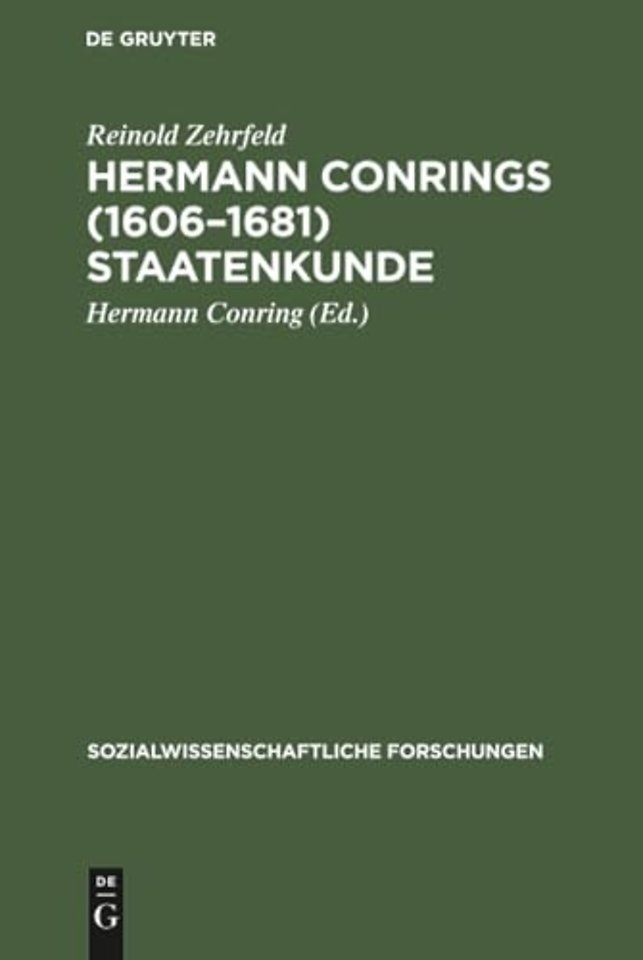 Hermann Conrings (1606–1681) Staatenkunde – Ihre Bedeutung für die Geschichte der Statistik unter besonderer Berücksichtigung der Conringschen Bevöl