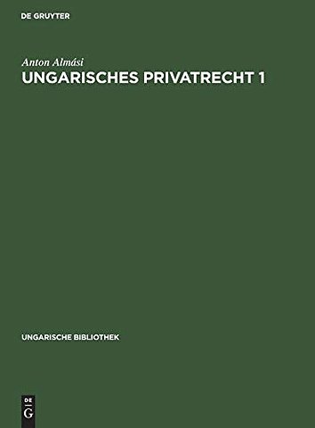 Ungarisches Privatrecht 1