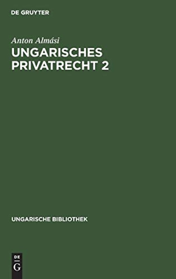 Ungarisches Privatrecht 2