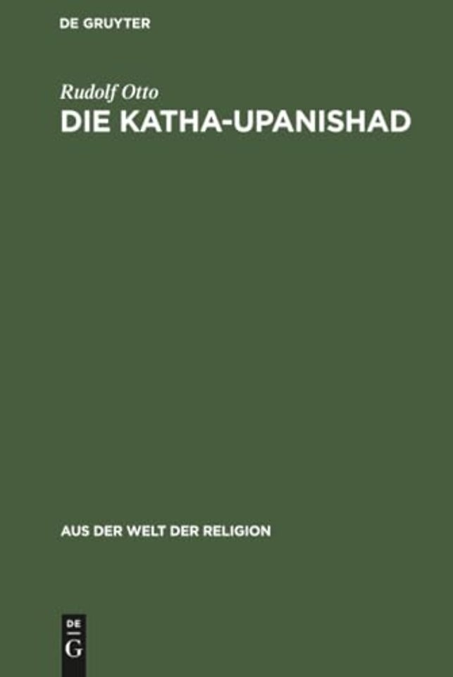 Die Katha–Upanishad