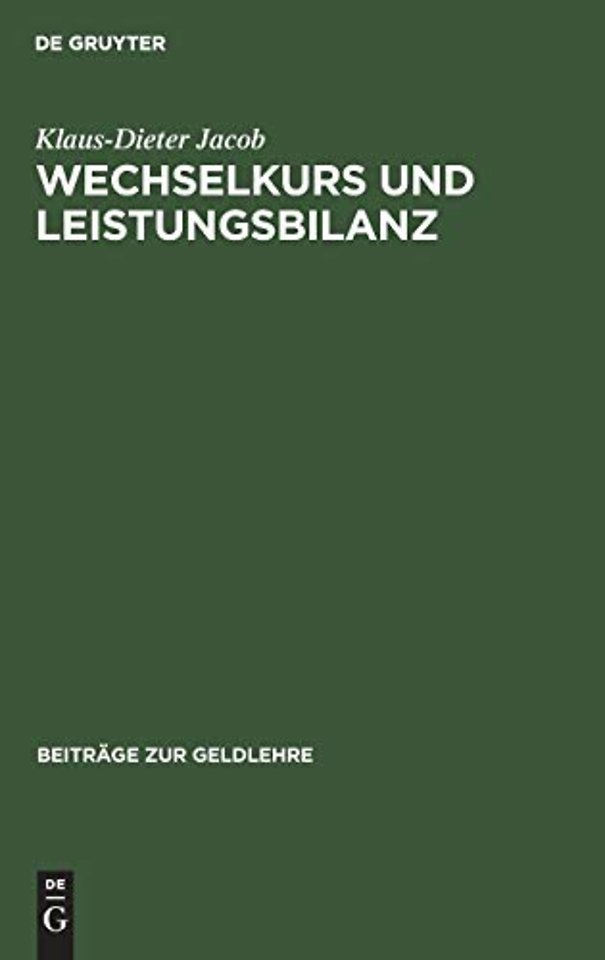Wechselkurs und Leistungsbilanz