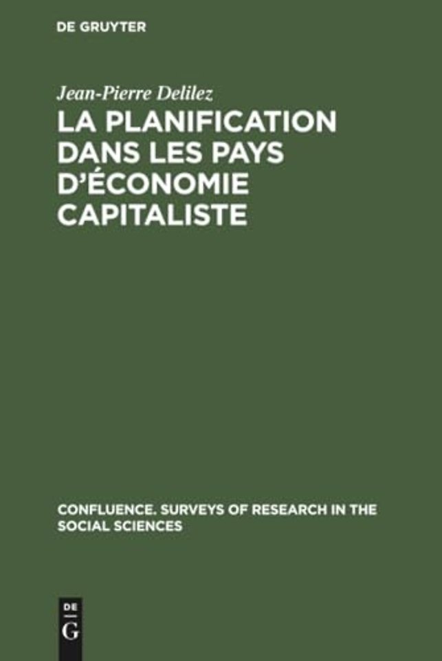 La planification dans les pays d'economie capitaliste