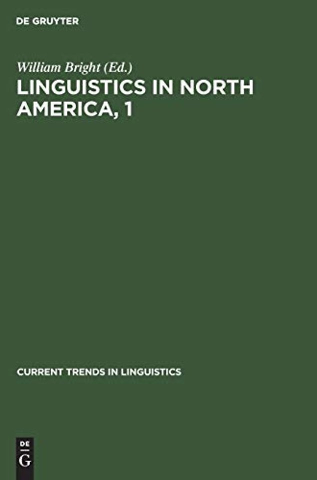 Linguistics in North America, 1
