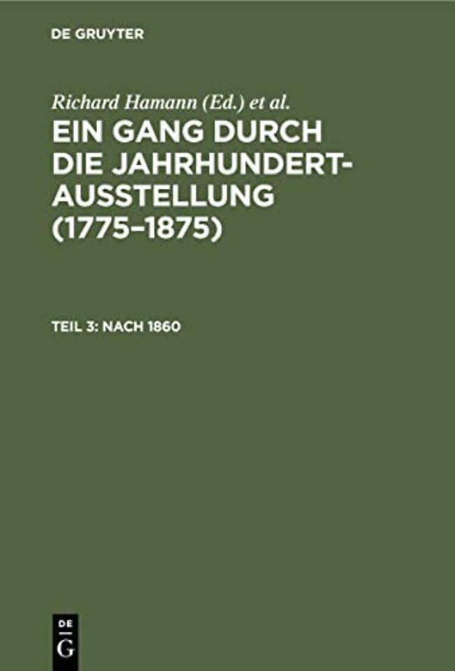 Nach 1860 – (v. Menzel, Böcklin, Feuerbach, v. Marées, Thoma, Leibl)
