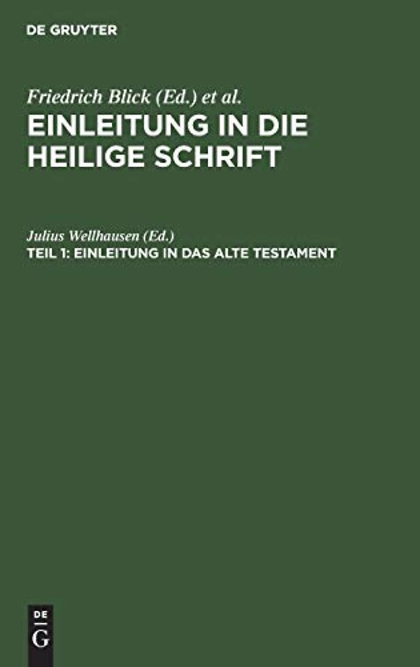 Einleitung in das Alte Testament