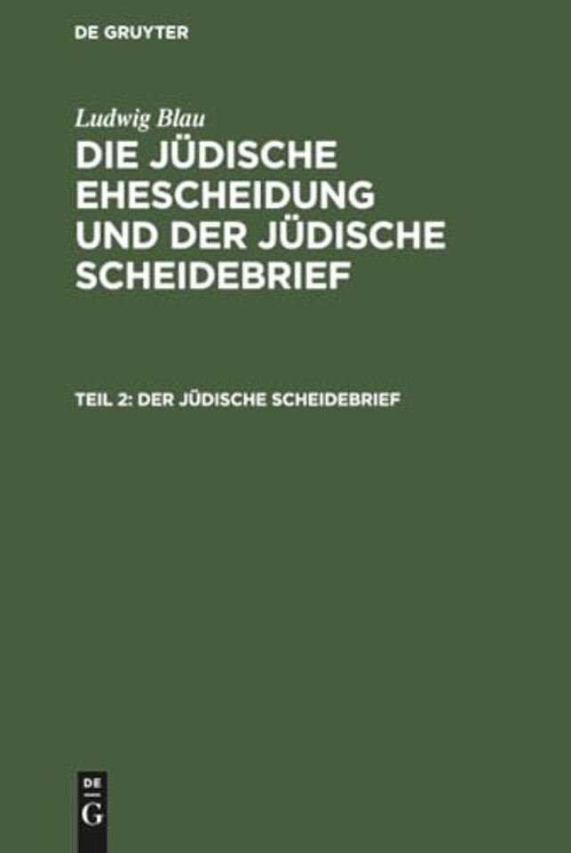 Der jüdische Scheidebrief