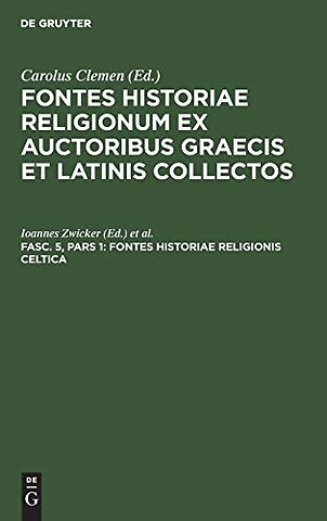 Fontes historiae religionis Celtica
