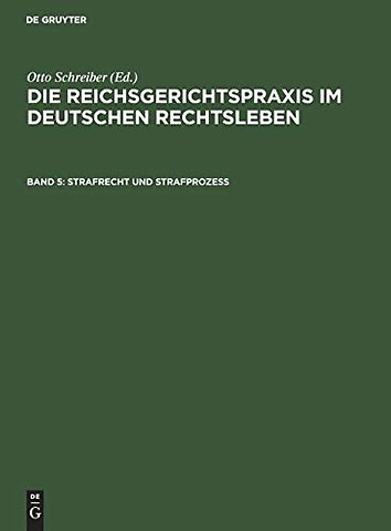 Strafrecht und Strafprozeβ