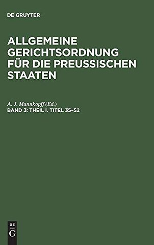 Theil I. Titel 35–52