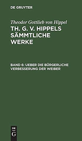 Ueber die bürgerliche Verbesserung der Weiber