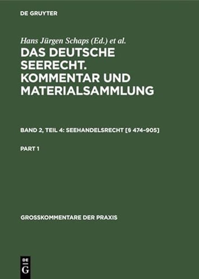 Seehandelsrecht [ 474-905]