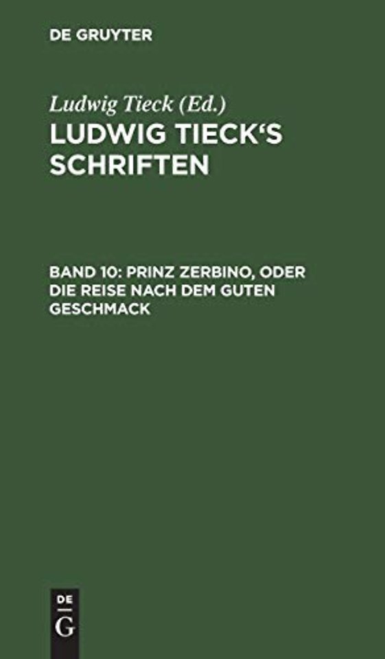 Prinz Zerbino, oder Die Reise nach dem guten Geschmack